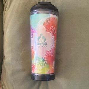 NEW Teavana Multicolor Travel 16 Oz. Wave Acrylic Tumbler with Black Lid